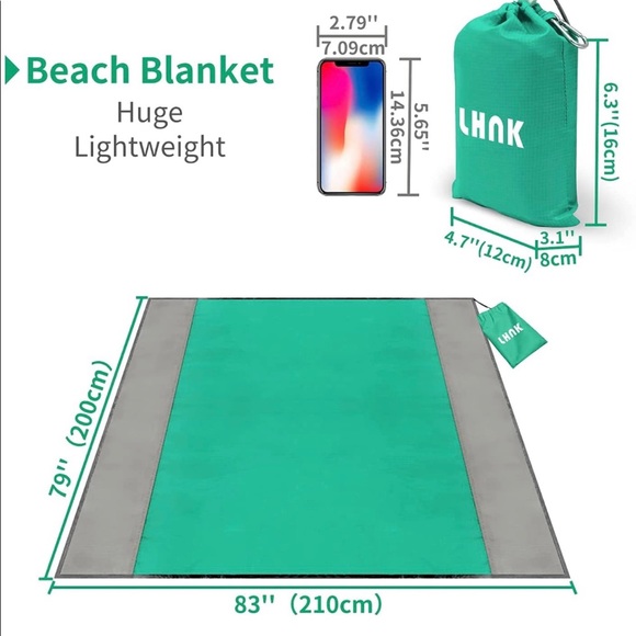 LHNK Other - Beach blanket with bag.  NEW